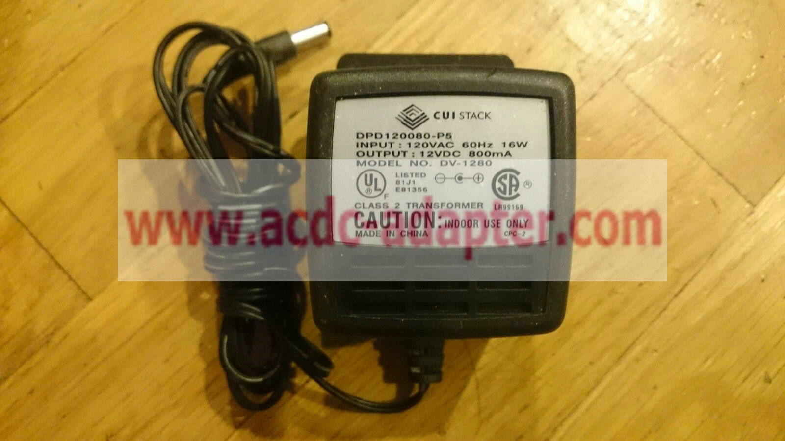New 12VDC AC Adapter for CUI Stack DV-1280 DPD120080-P5 12VDC Power Supply Cord